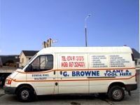 G. Browne Tool Hire Van